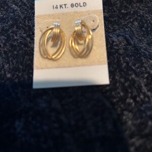 14 KT Gold Earrings-Pierced